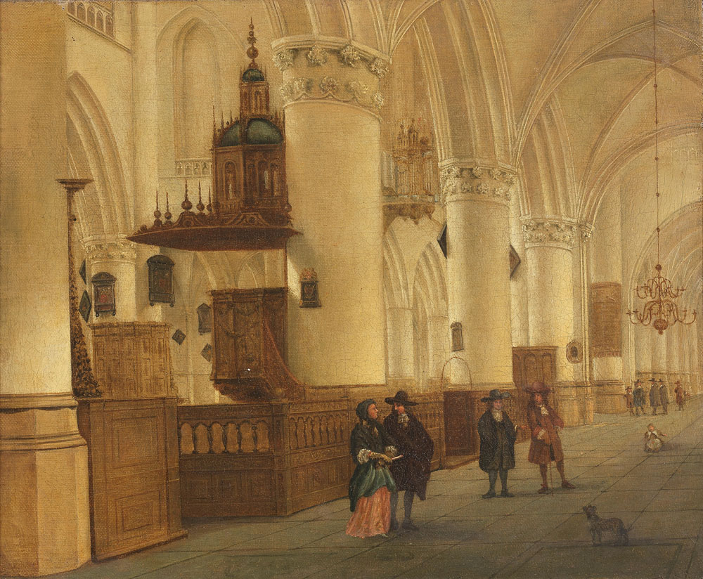 Isaac van Nickelen - Interior of Saint Bavo, Haarlem