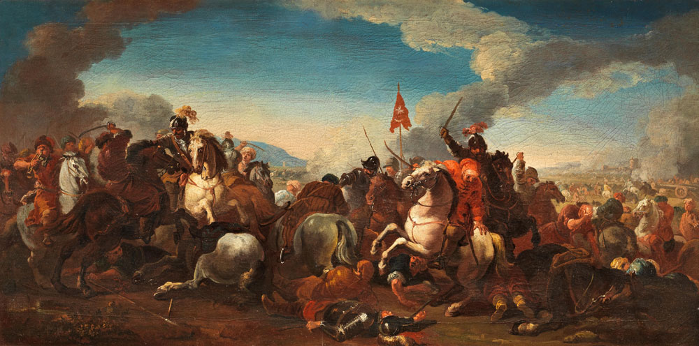 Jacques Courtois - A cavalry skirmish