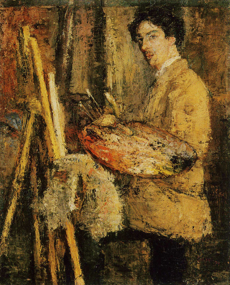 James Ensor - Portrait of the Artist at His Easel