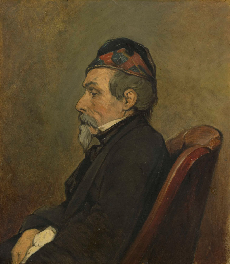Jan Weissenbruch - Portrait of Johan-Hendrick-Louis Meyer, Marine Painter