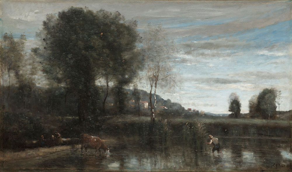 Jean-Baptiste-Camille Corot - Pond at Ville-d'Avray