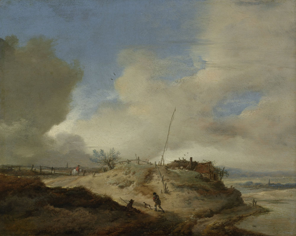 Philips Wouwerman - Landscape with a Sign Post