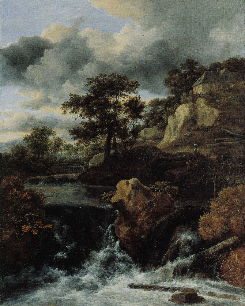 Jacob van Ruisdael - Waterfall in a Hilly Landscape