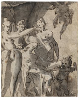 Studio of Bartholomaeus Spranger - The Toilette of Venus