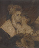 Attributed to Charles Howard Hodges Lady Dashwood and Her Son