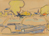 Ernst Ludwig Kirchner Landscape near Dresden