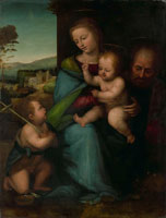 Circle of Fra Bartolommeo The Holy Family with the Infant John the Baptist