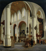Hendrick van Vliet Interior of the Oude Kerk in Delft