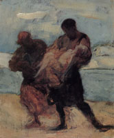 Honoré Daumier The Rescue