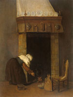 Jacob Vrel Woman at the Hearth