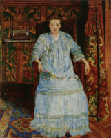 James Ensor The Lady in Blue
