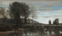 Jean-Baptiste-Camille Corot Pond at Ville-d'Avray