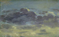 Attributed to John Constable Sky Study with Mauve Clouds