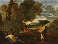 Nicolas Poussin Landscape with Numa Pompillus and the Nymph Egeria