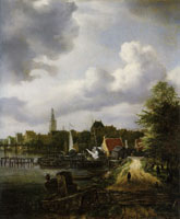 Jacob van Ruisdael View of the Binnenamstel at Amsterdam