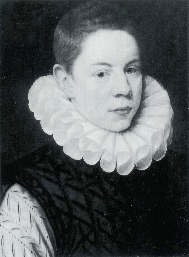 Adriaen Thomasz. Key - Bust Portrait of a Young Boy, Prince Maurits of Nassau ?