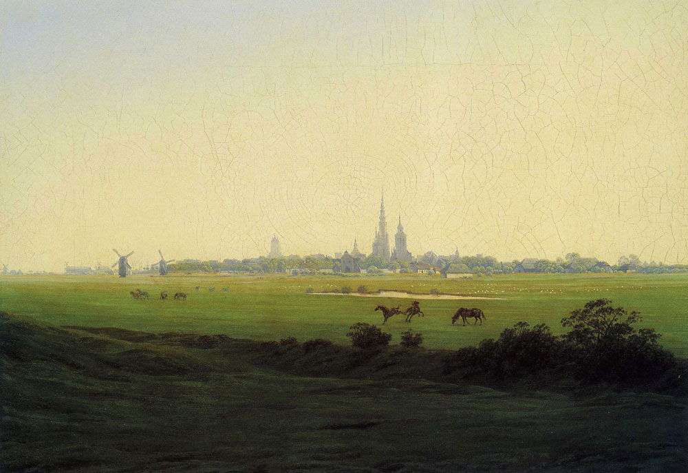 Caspar David Friedrich - View of Greifswald