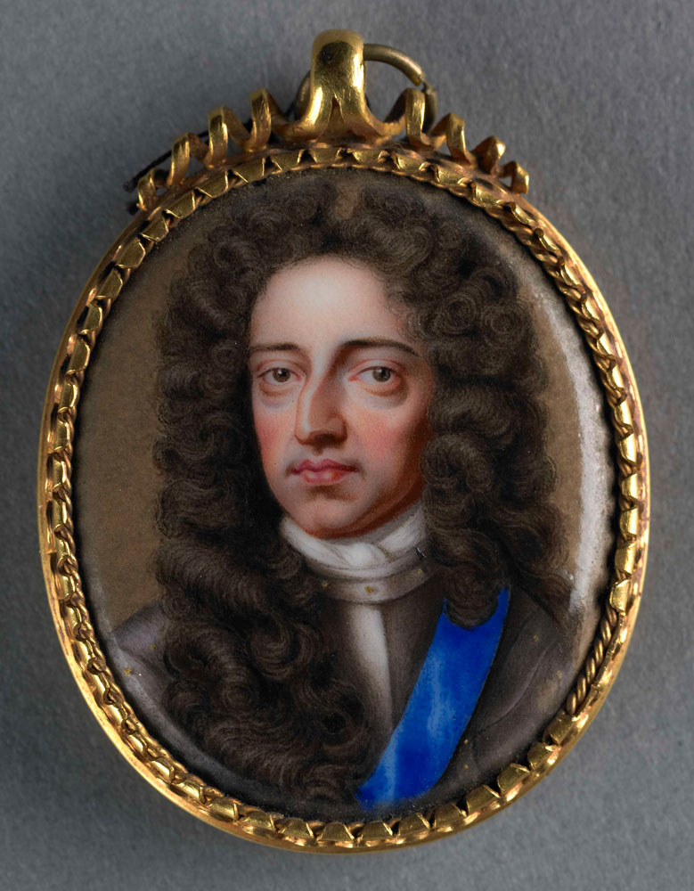 Attributed to Charles Boit - Portrait of William III (1650-1702), prince of Orange. From 1689 on king of England