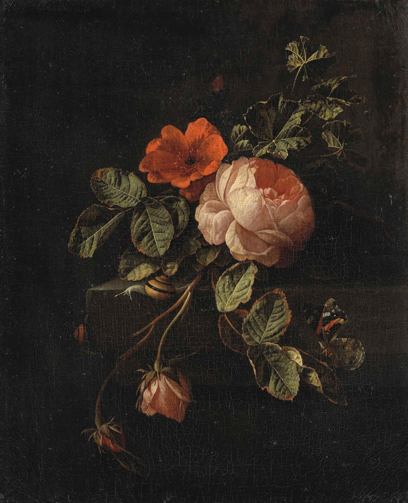 Elias van den Broeck - Still Life with Roses
