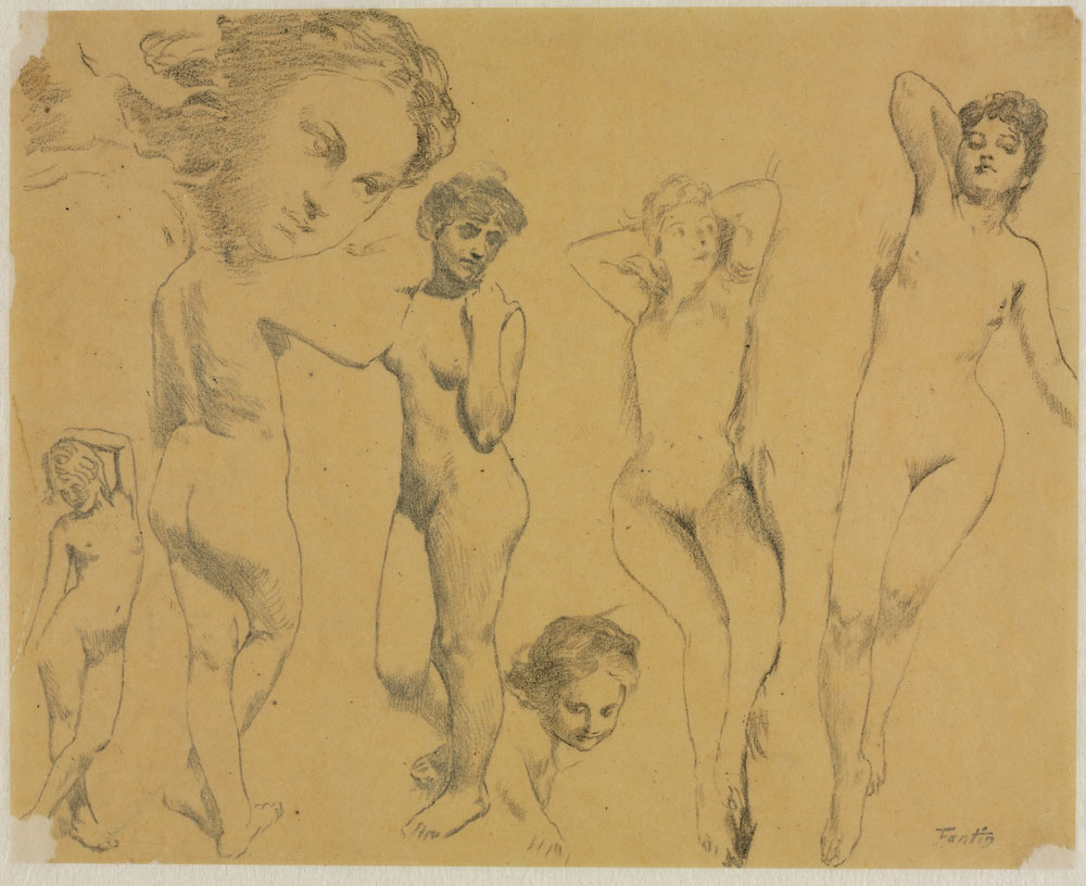Henri Fantin-Latour - Studies of Female Nudes