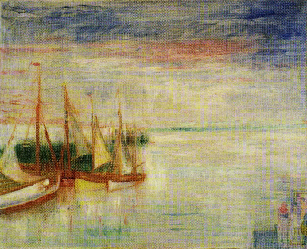 James Ensor - Port of Ostend, Twilight in Stormy Weather