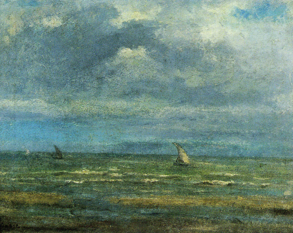 James Ensor - Seascape with Two Sailing Boats