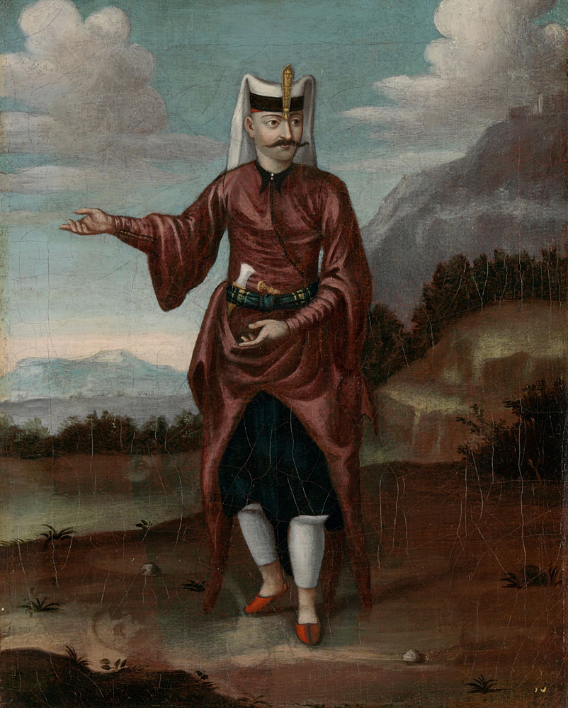 Workshop of Jean Baptiste Vanmour - A Soldier of the Janissaries