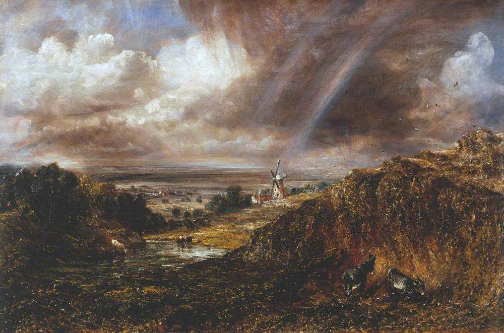 John Constable - Hampstead Heath with a Rainbow