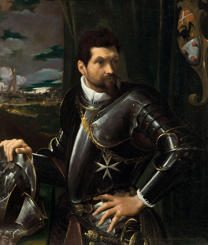 Ludovico Carracci - Portrait of Carlo Alberto Rati Opizzoni in armour