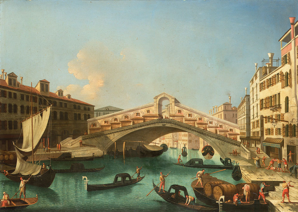 After Michele Marieschi - The Grand Canal at the entrance to the Canareggio, with San Geremia, Venice