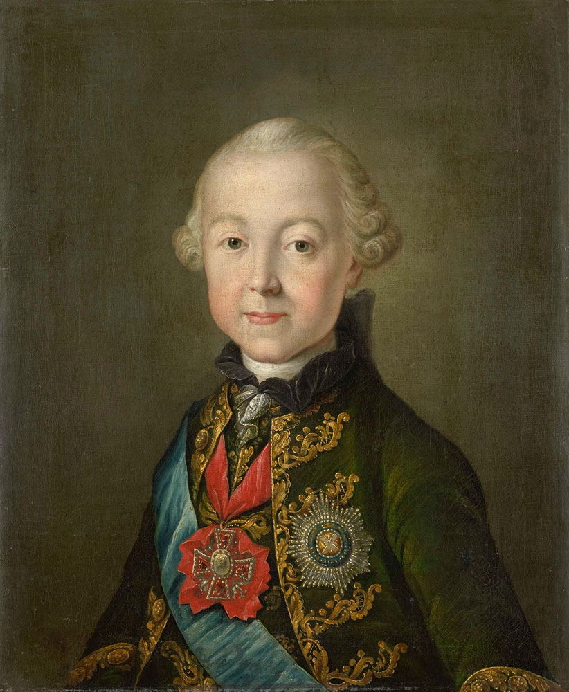 Anonymous - Portrait of Paul I, Emperor of Russia, at a young age