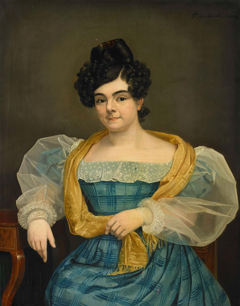 Petrus van Schendel - Portrait of Adriana Johanna van Wijck, Wife of Johannes Ploos van Amstel
