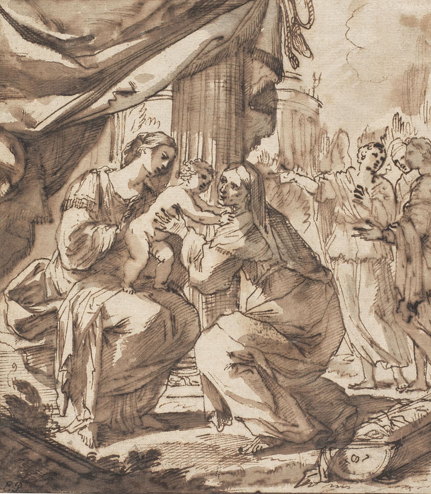 Attributed to Pietro Antonio de Pietri - The Madonna and Child with Saint Anne