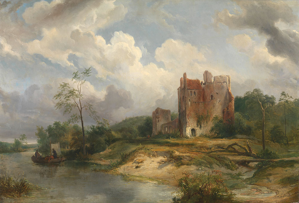 Wijnand Nuijen - River Landscape with Ruin