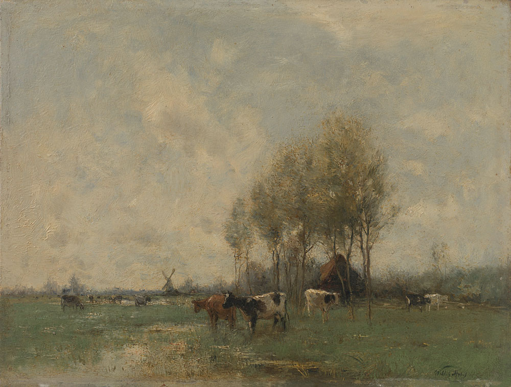 Willem Maris - Meadow with Cows