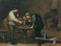 Adriaen Brouwer Peasants Playing Tric Trac