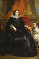 Anthony van Dyck - Portrait of a Woman with Her Daughter