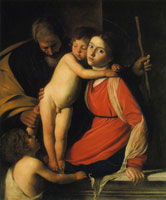 Caravaggio The Holy Family with John the Baptist