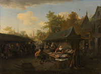 Cornelis Dusart Fish Market