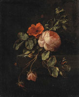 Elias van den Broeck Still Life with Roses