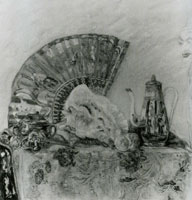 James Ensor Seashell, Chinoiseries and Fan