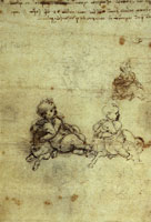 Leonardo da Vinci Studies for the Christ Child with a Lamb
