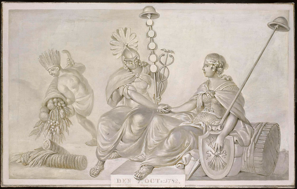 Anonymous - Allegory of the 'Treaty of Friendship and Commerce between the States General of the United Netherlands and the United States of America', The Hague, 7 October 1782