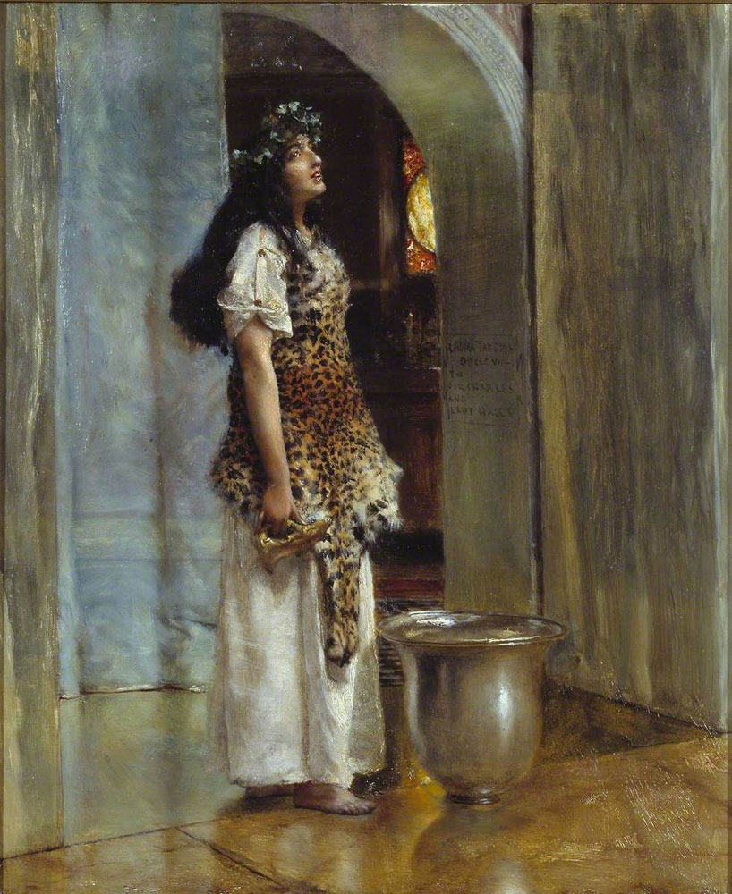 Lawrence Alma-Tadema - A Priestess of Apollo