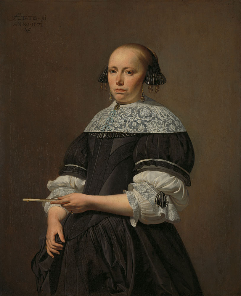 Caesar Boëtius van Everdingen - Elisabeth van Kessel (1640-1717), Wife of Willem Jacobsz Baert