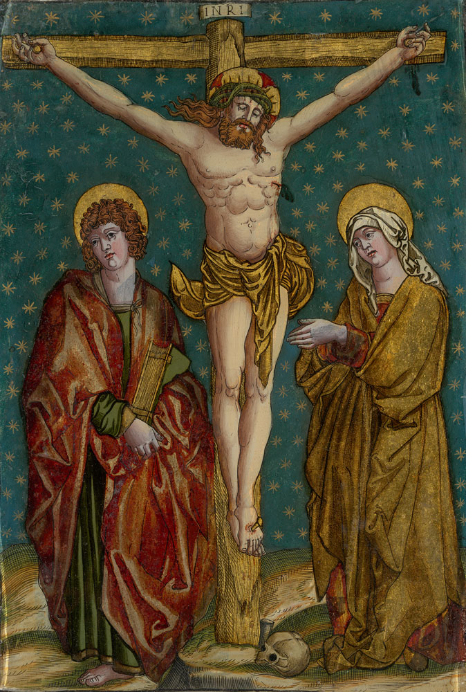 Anonymous - Crucifixion of Christ, with the Virgin and St John