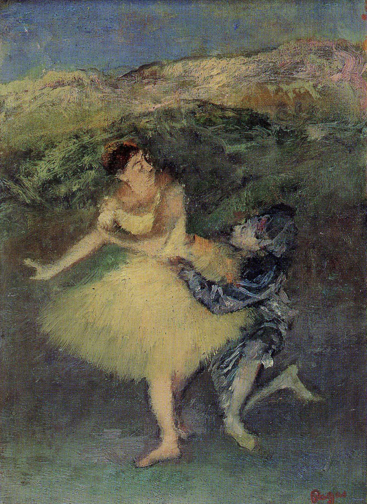 Edgar Degas - Harlequin and Colombine
