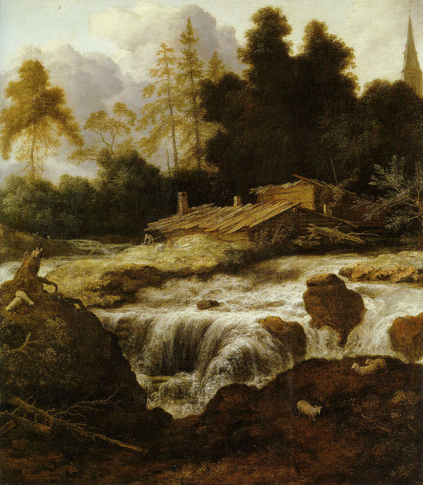 Allart van Everdingen - Landscape with a Waterfall