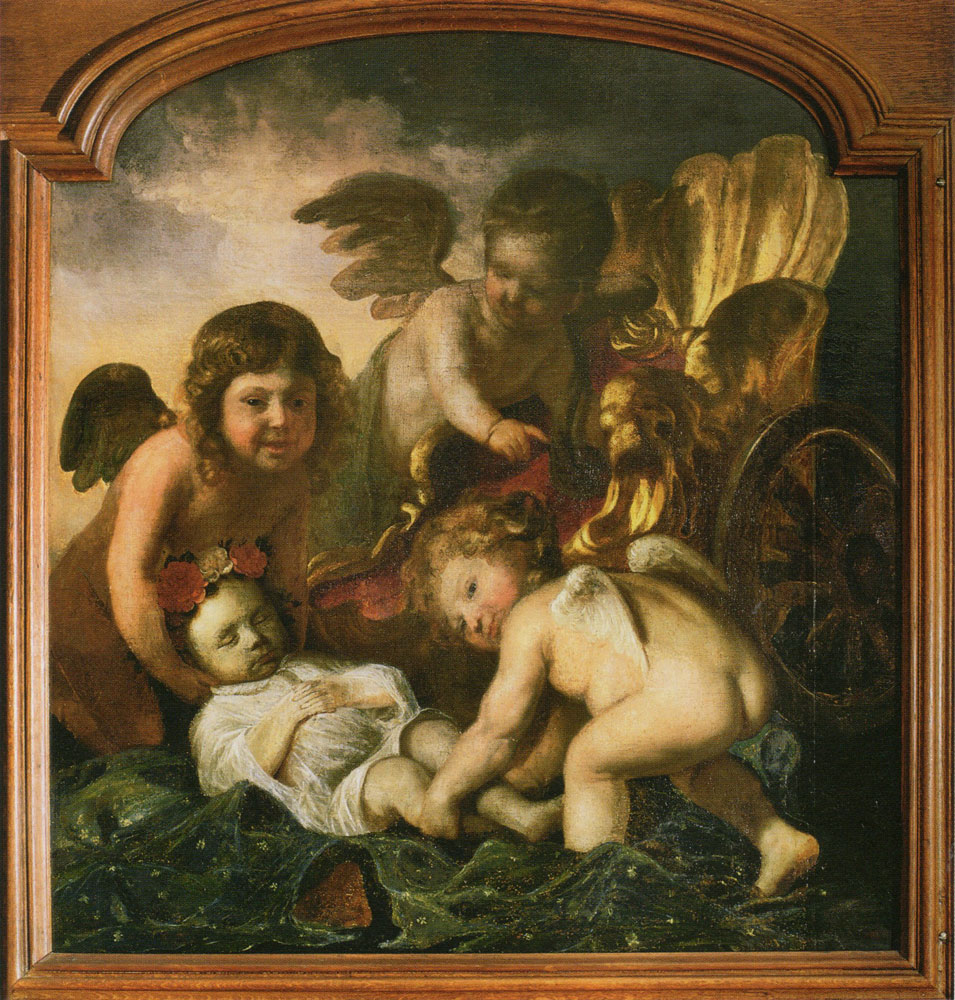 Jacob van Loo - Allegorical Portrait of a Dead Child and Three Putti