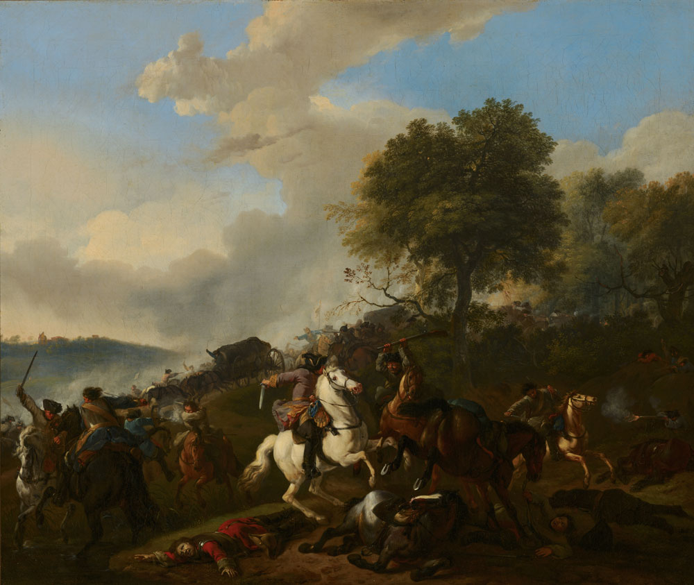 Jan van Huchtenburgh - Ambushing a Convoy